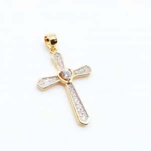 Cremation necklaces 925 sterling silver memory cubic zirconia cross pendant cremation necklace for ashes