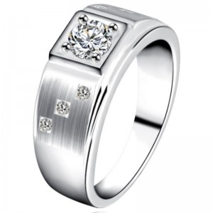 Men rings cubic zirconia men statement rings 925 sterling silver platinum promise rings for men