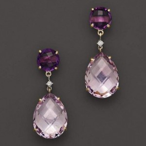 Jewelry dangle earrings latest dangling earrings amythest synthetic gemstone earrings