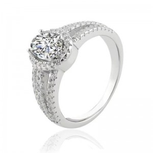 Engagement Rings White Gold cubic zirconia rings moissanite rings promise rings for women