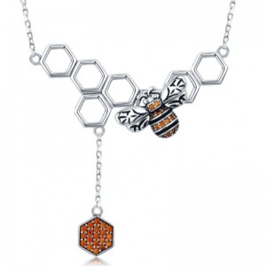 Bee honeycomb 925 sterling silver 2020 new women pendant