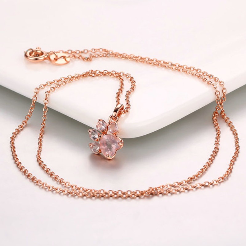 925 sterling silver rose gold pendant soft pink necklace heart necklace statement necklace